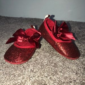 Red Maryjane style shoes